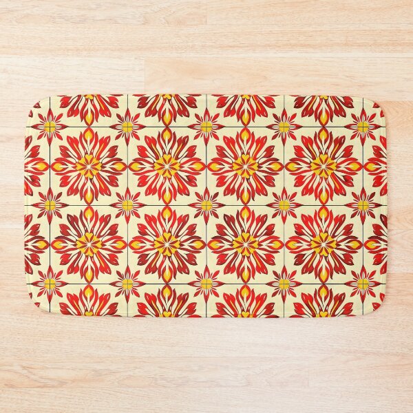Item preview, Vibrant Sicilian Tile Floral Pattern designed and sold by VoyteksDesigns.