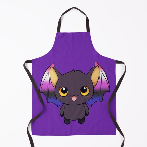 Item preview, Kawaii Bat with Genderfluid Pride Flag Colored Wings, Cute Genderfluid Design designed and sold by Travelslightly.