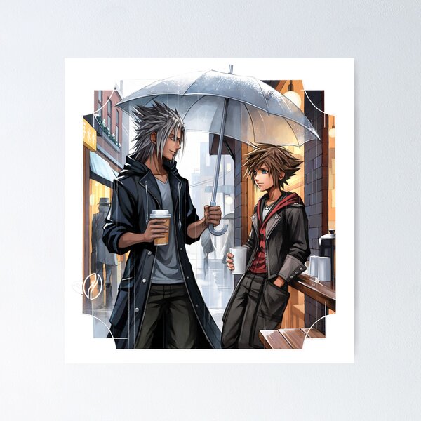 Vista previa del artículo con la obra «Sora y el joven Xehanort», diseñado y vendido por Lali-Holley.