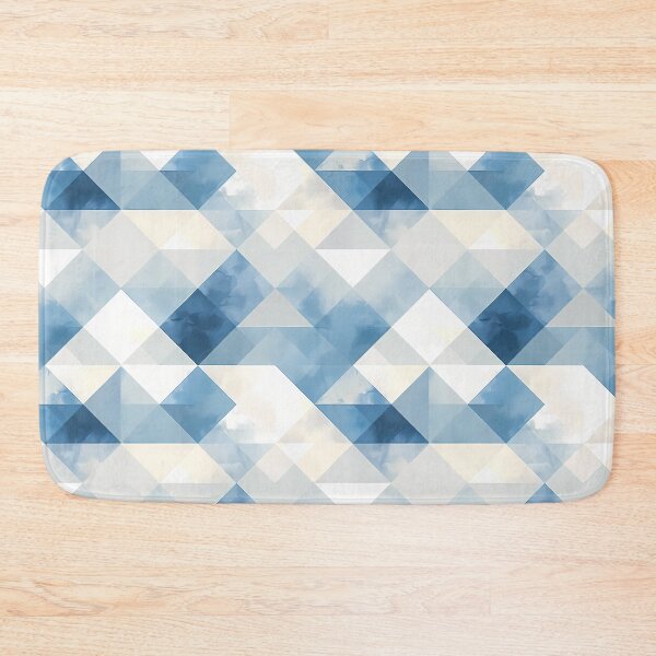Item preview, Pattern With Blue And White Rhombuses And Triangles designed and sold by kuralesya.