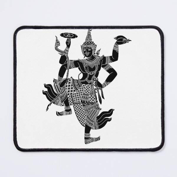 Item preview, Lord Vishnu supreme soul - Vishnu God lai thai traditional Black and white designed and sold by Bspaces.