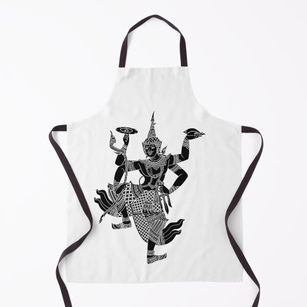 Item preview,  Lord Vishnu supreme soul - Vishnu God lai thai traditional Black and white designed and sold by Bspaces.