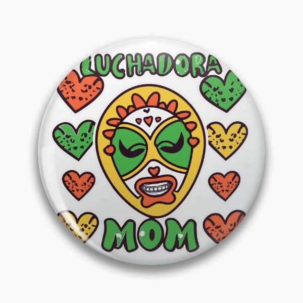 Item preview, Luchadora Mom Wrestler with Hearts designed and sold by NiftyWrx.