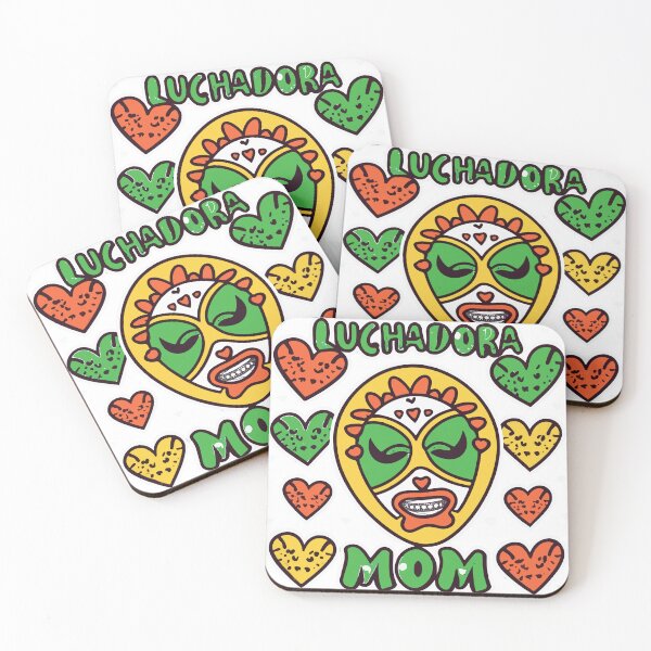 Item preview, Luchadora Mom Wrestler with Hearts designed and sold by NiftyWrx.