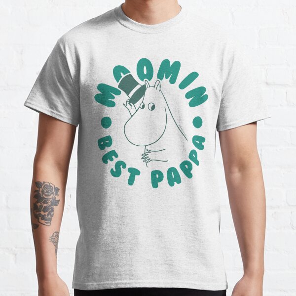 Item preview, Moomin Best Pappa Circle Text Black Outline designed and sold by MoominStore.