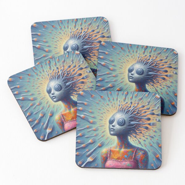 Item preview, Blue Cutlery Cascade: The Alien Monsoon designed and sold by Donkey's Salad.