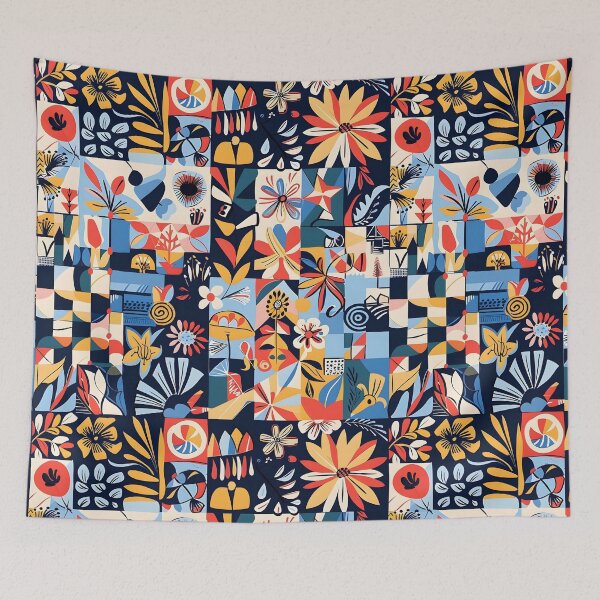 Item preview, Colorful Abstract Sicilian Tile Pattern designed and sold by VoyteksDesigns.