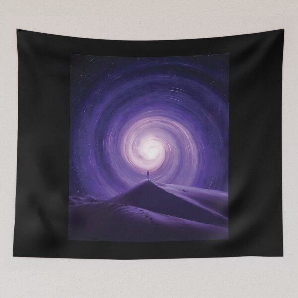 Item preview, Man Standing Before Cosmic Vortex designed and sold by SamurNesvi.