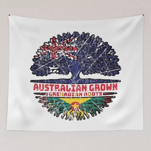 Item preview, Grenada Grenadian Australian Australia Tree Roots Flag designed and sold by FlagX.