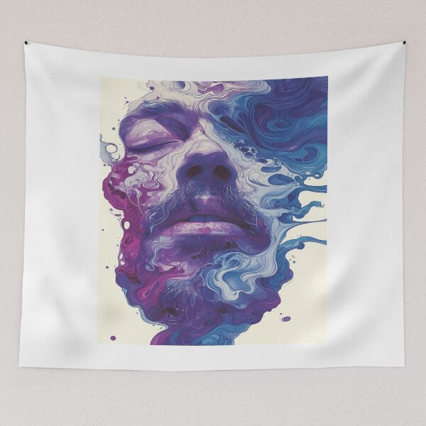 Item preview, Dreamlike Swirling Face Illustration designed and sold by SamurNesvi.