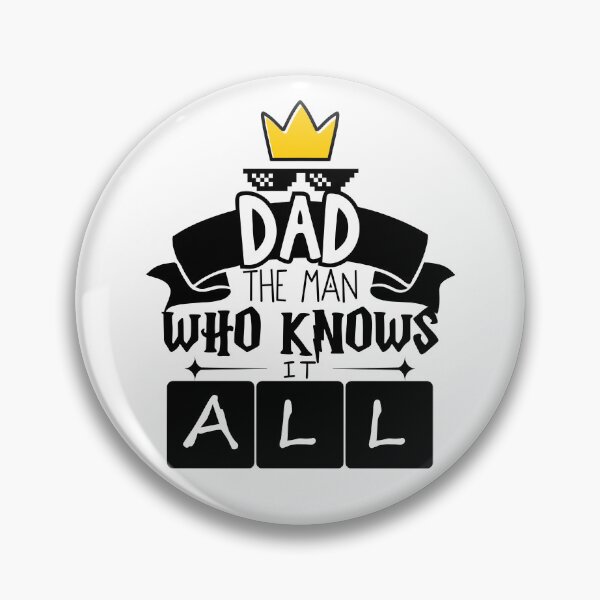 Artikelvorschau, Papa: Der Mann, der alles weiß! Vatertag entworfen und verkauft von smalldesignbox.