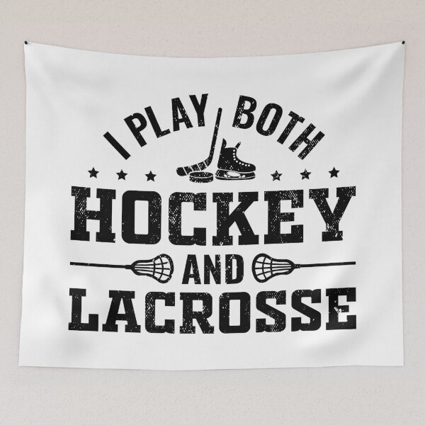 Item preview, I Play Both Hockey and Lacrosse, Proud Dual-Sport Athlete designed and sold by Singhe Design.