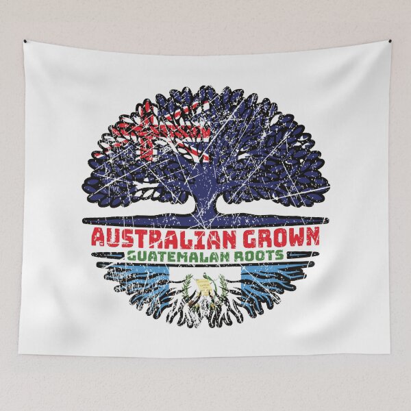Item preview, Guatemala Guatemalan Australian Australia Tree Roots Flag designed and sold by FlagX.