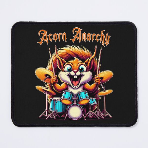 Item preview, Squirrel Playing Drums Funny Drummer designed and sold by WildPalette-Art.