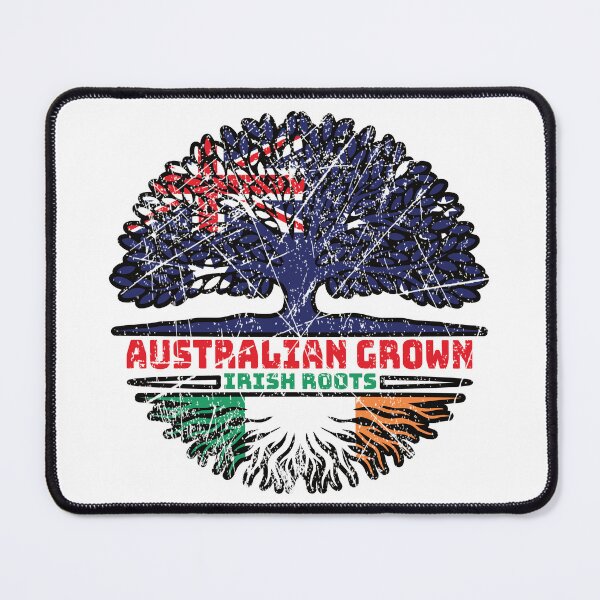 Item preview, Ireland Irish Australian Australia Tree Roots Flag designed and sold by FlagX.