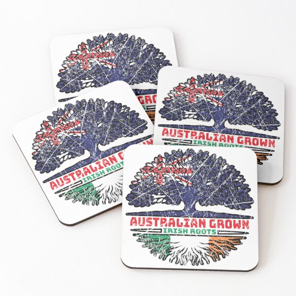 Item preview, Ireland Irish Australian Australia Tree Roots Flag designed and sold by FlagX.