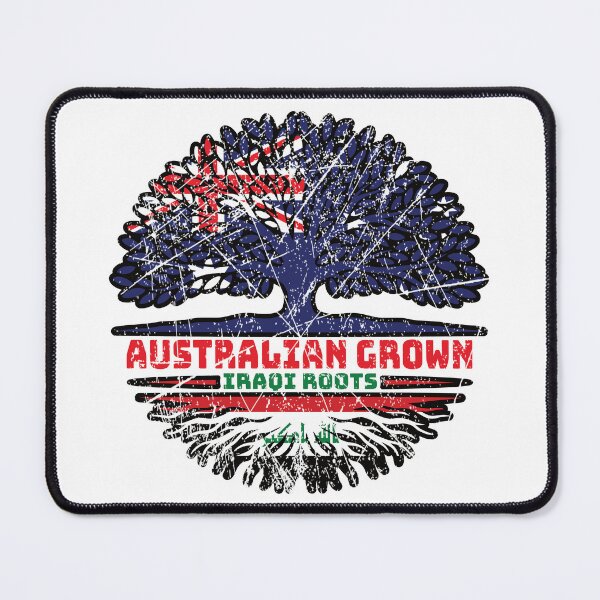 Item preview, Iraq Iraqi Australian Australia Tree Roots Flag designed and sold by FlagX.