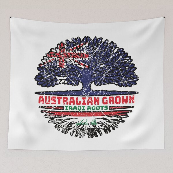 Item preview, Iraq Iraqi Australian Australia Tree Roots Flag designed and sold by FlagX.