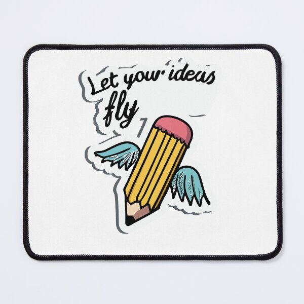 Item preview, Whimsical Pencil With Wings - Let Your Ideas Fly - Writer's Dream designed and sold by NiftyWrx.