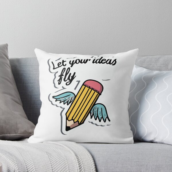 Item preview, Whimsical Pencil With Wings - Let Your Ideas Fly - Writer's Dream designed and sold by NiftyWrx.