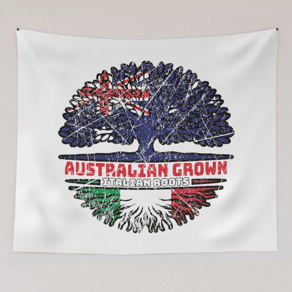 Item preview, Italy Italian Australian Australia Tree Roots Flag designed and sold by FlagX.