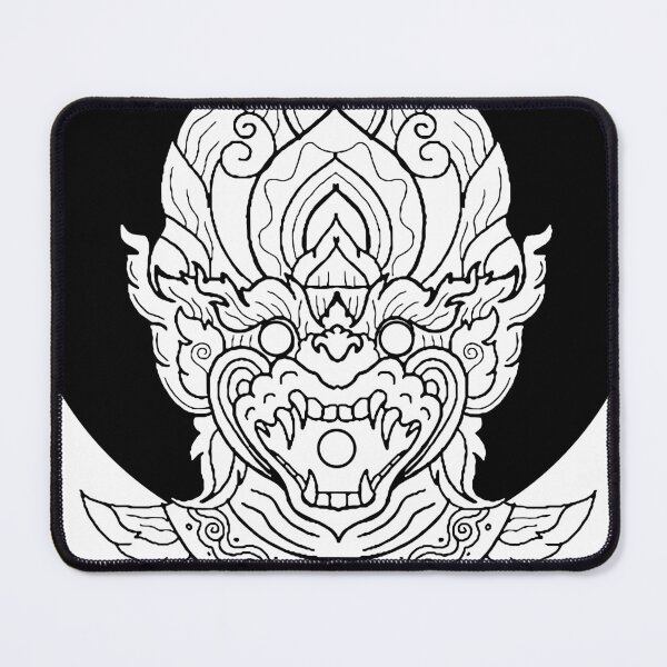 Item preview, Beautiful YEK THAI lai thai traditional in classic black and white designed and sold by Bspaces.