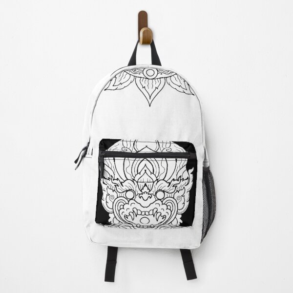 Item preview, Beautiful YEK THAI lai thai traditional in classic black and white designed and sold by Bspaces.