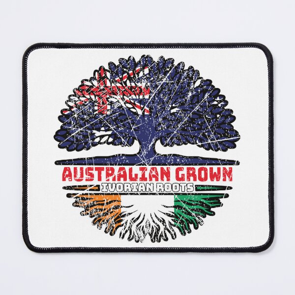 Item preview, Ivory Coast Ivorian Australian Australia Tree Roots Flag designed and sold by FlagX.