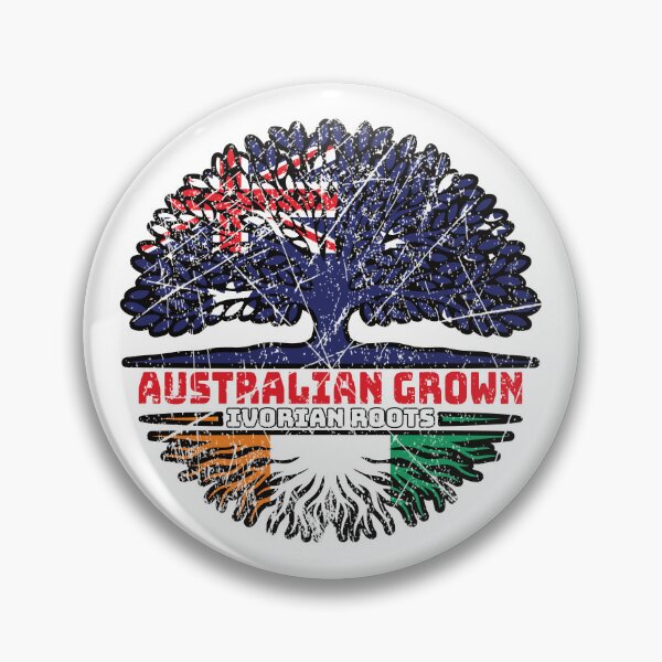 Item preview, Ivory Coast Ivorian Australian Australia Tree Roots Flag designed and sold by FlagX.