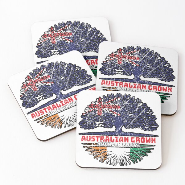 Item preview, Ivory Coast Ivorian Australian Australia Tree Roots Flag designed and sold by FlagX.