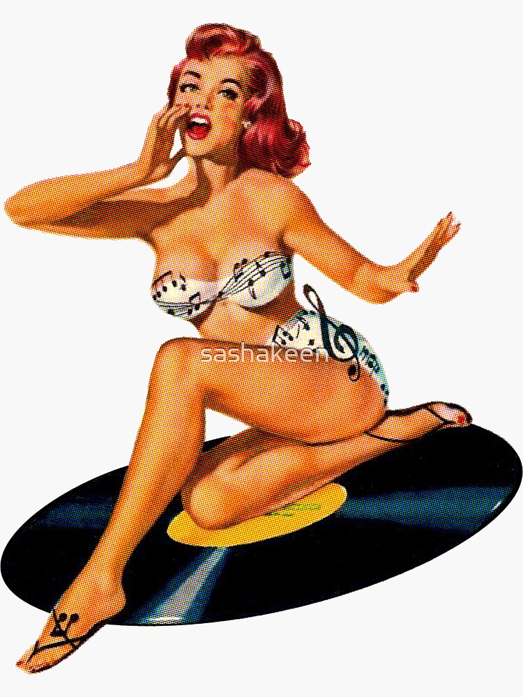 Vintage Pinup Girls Stickers.
