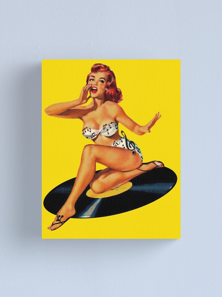 Alternate view of Rockabilly Goddess Canvas Print