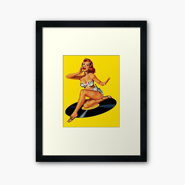 Rockabilly Goddess Framed Art Print