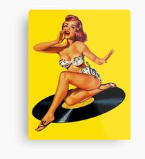 Rockabilly Goddess Metal Print