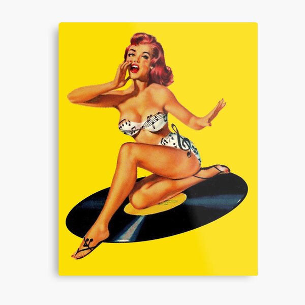 Rockabilly Goddess Metal Print