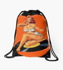 Rockabilly Goddess Drawstring Bag