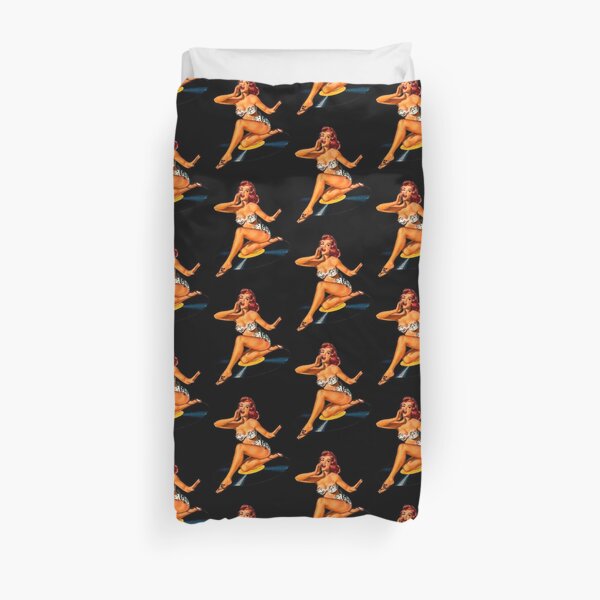 Rockabilly Goddess Duvet Cover