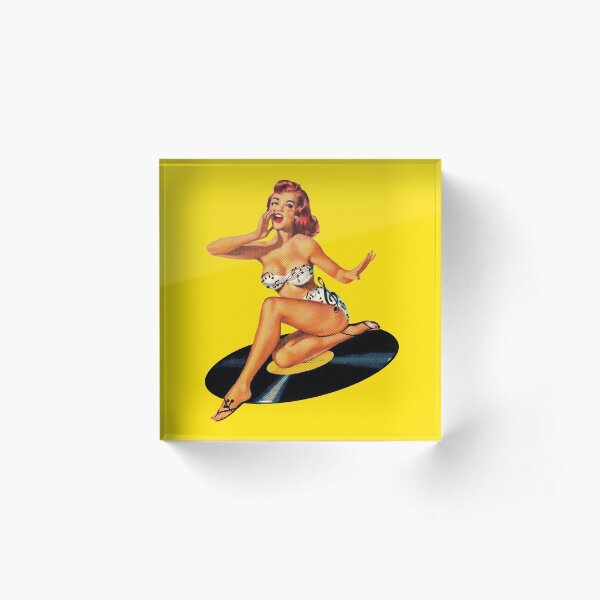 Rockabilly Goddess Bloc acrylique