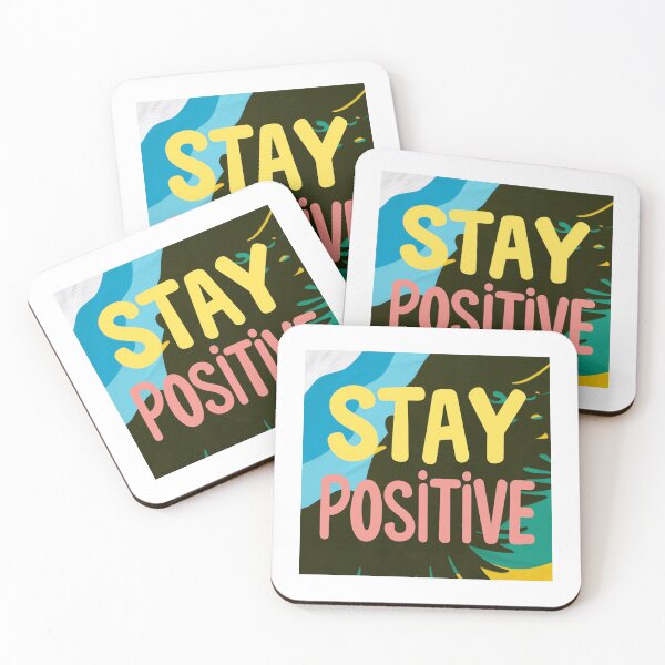 Artikelvorschau, BLEIBEN SIE POSITIV - Zitat entworfen und verkauft von Creative.Shop.
