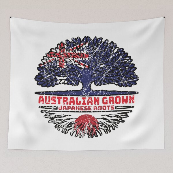 Item preview, Japan Japanese Australian Australia Tree Roots Flag designed and sold by FlagX.