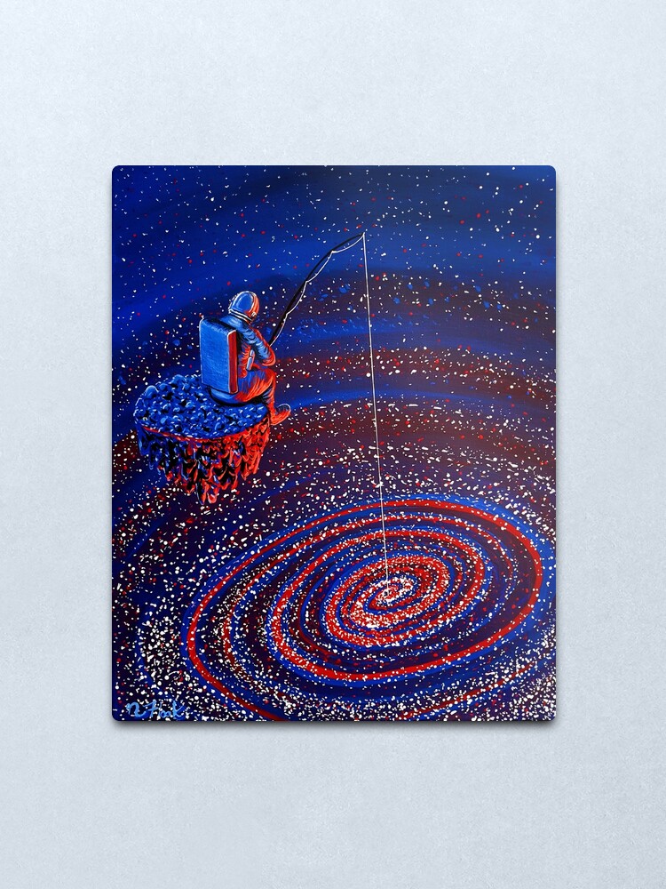 Alternate view of Gone Fishin Metal Print