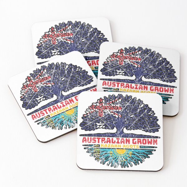 Item preview, Kazakhstan Kazakh Australian Australia Tree Roots Flag designed and sold by FlagX.