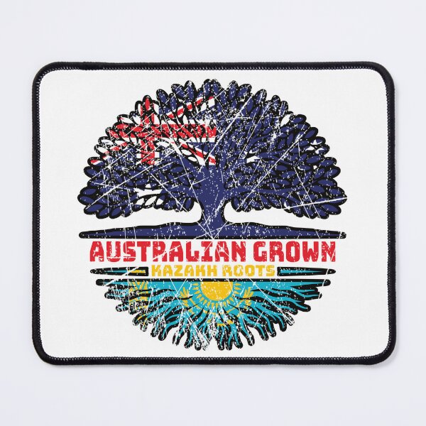 Item preview, Kazakhstan Kazakh Australian Australia Tree Roots Flag designed and sold by FlagX.