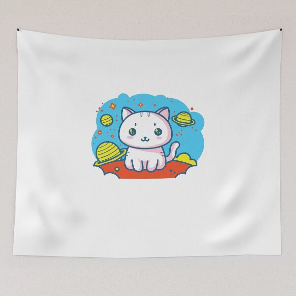 Item preview, Space cat art designed and sold by Paintbase.