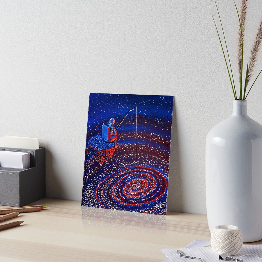 Gone Fishin Art Board Print