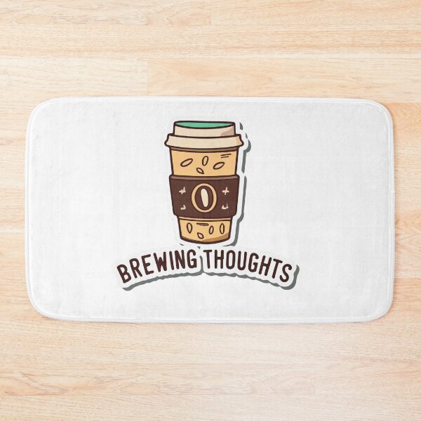 Item preview, Brewing Thoughts Coffee Cup Design designed and sold by NiftyWrx.