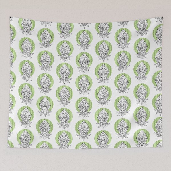 Item preview, Beautiful YEK THAI lai thai traditional in classic Green Tone designed and sold by Bspaces.