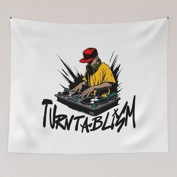 Item preview, 90s Hip-Hop Turntablism DJ Graffiti Vintage Classic Style designed and sold by Mr. Graphilip.