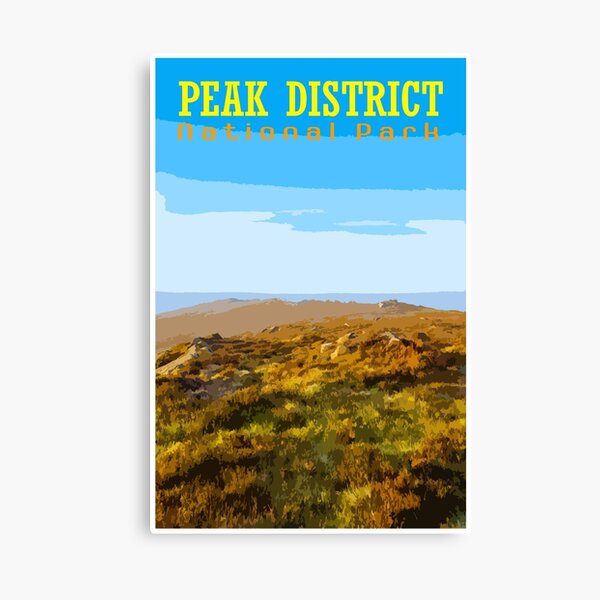 Item preview, Peak District National Park UK retro travel poster. designed and sold by RobThorley.