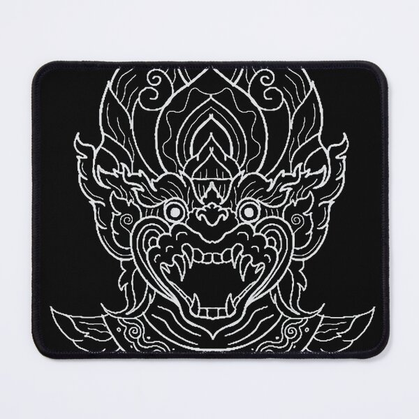 Item preview, Beautiful YEK THAI lai thai traditional in classic white line designed and sold by Bspaces.
